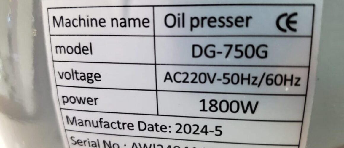 Electric Oil Press Machine – 1800W