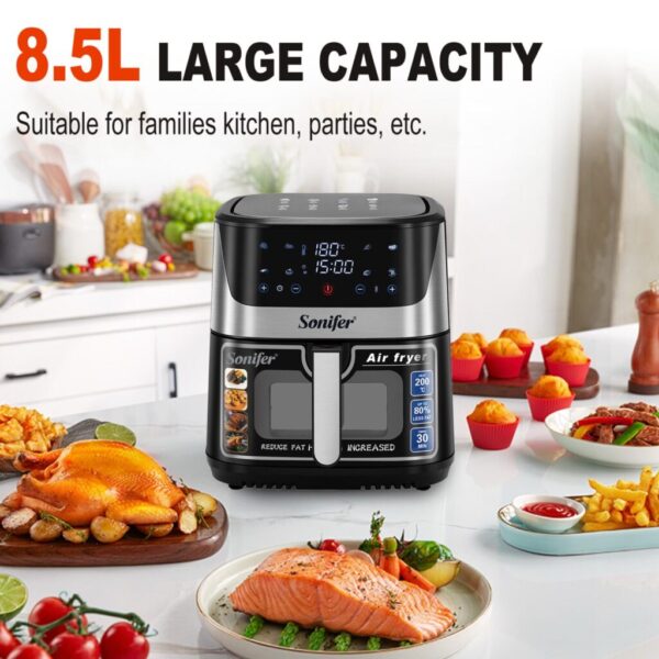 Sonifer Air Fryer 8.5L Digital Oil-Free Cooker with Large Capacity