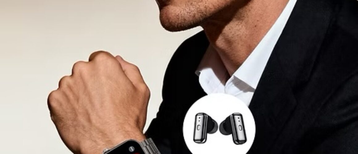 Haino Teko ST-10 Smart Watch & Built-In Earbuds | 3 Straps | AMOLED Display