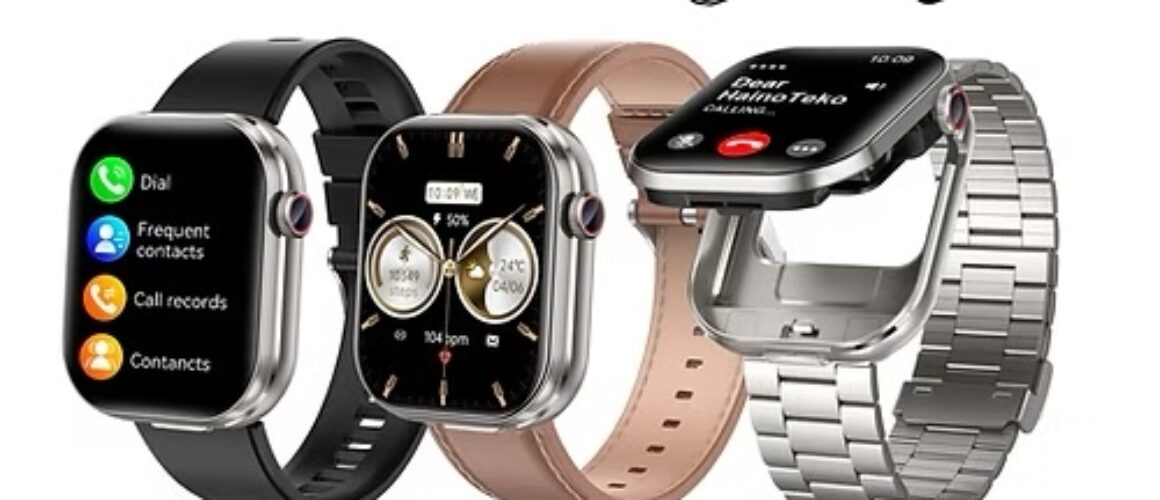 Haino Teko ST-10 Smart Watch & Built-In Earbuds | 3 Straps | AMOLED Display