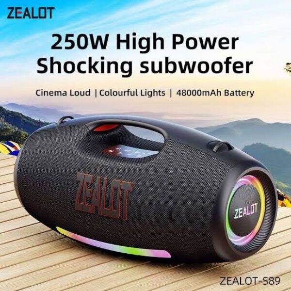 Zealot S89 250W Outdoor Bluetooth Speaker – Big Bass & Power Bank