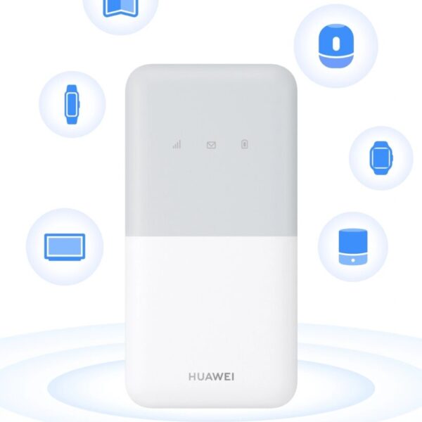 Original Huawei 4G Mobile WiFi 5 LTE Portable Pocket Router – Fast 195Mbps, Connects 16 Devices, Ethio Telecom & Safaricom Compatible