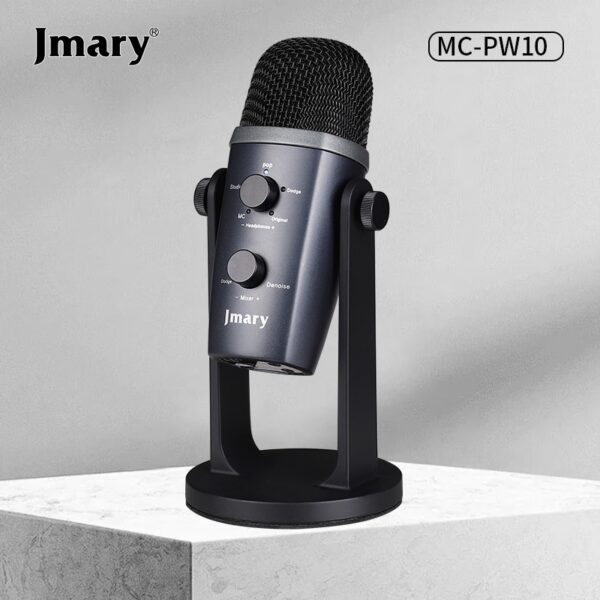 Jmary MC-PW10 Multifunctional USB Condenser Mic – For Professional Studio & Streaming (Best Price in Ethiopia)