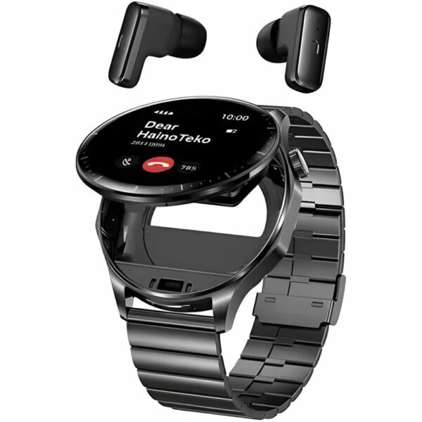 Haino Teko 12 Smartwatch with Built-in Wireless Earbuds (2-in-1 Combo) – AMOLED Display, 10-Day Battery, IP67 Waterproof in Ethiopia