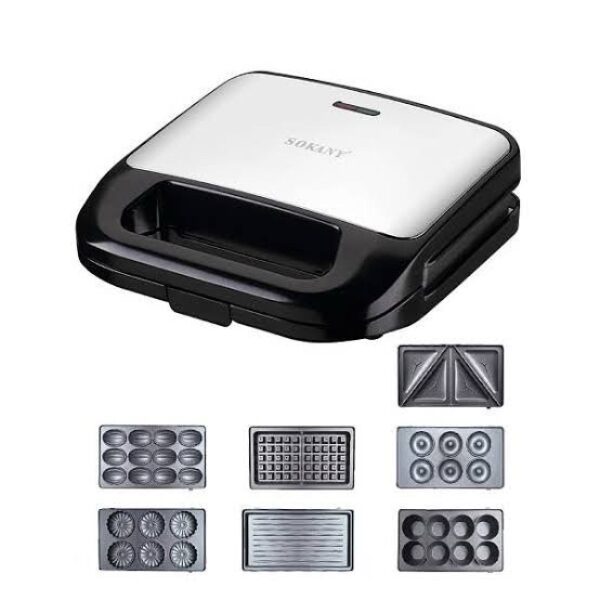Sokany 7-in-1 Multi-Function Sandwich & Snack Maker Set | 800W