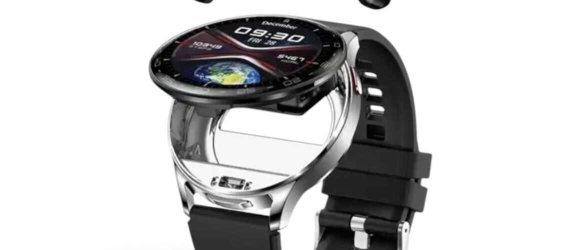 Haino Teko ST-7 2-in-1 Smartwatch with Wireless Earbuds & 3 Straps