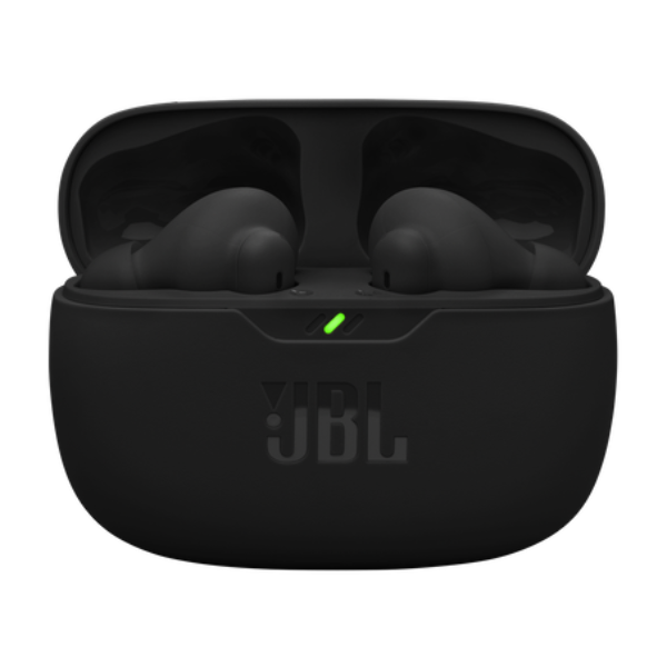 JBL Vibe Beam 2 የድምፅ ማፈኛ ያለው እውነተኛ ገመድ አልባ የጆሮ ማዳመጫ – ጥቁር
