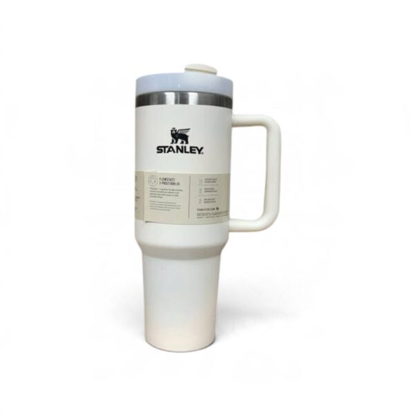 Stanley Quencher H2.0 FlowState Vacuum Insulated Tumbler – 40 oz (Cool Serene Brushstrokes) – 100% Authentic
