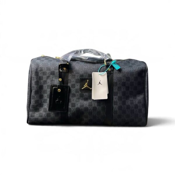 Jordan Monogram Duffle Bag – Premium Streetwear Travel & Gym Bag (Black)